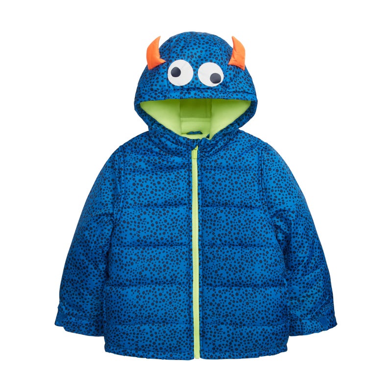 Carter's Boys' Snowsuit Jacket - Winter Coat and Bib Set, New Navy Monster, 4T US - Image 2